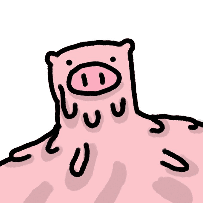 PIP melting into a pink blob